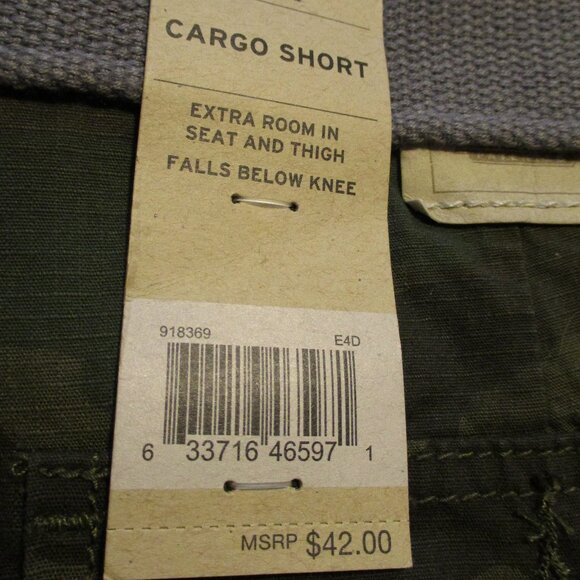 Levi NEW Men Size 28 Black Green Brown Pockets Camouflage Cargo Shorts - Picture 5 of 8